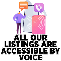 All our listings are accessible by voice image