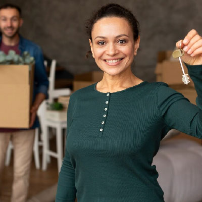 Homeowners celebrating after selling their property